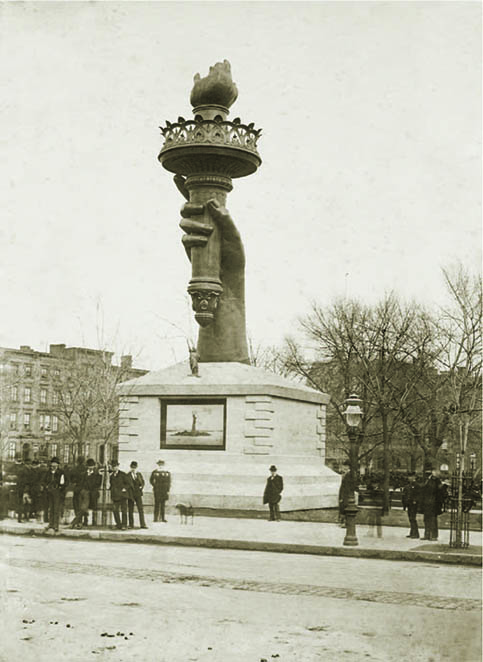 The Statue's Torch in Madison Square